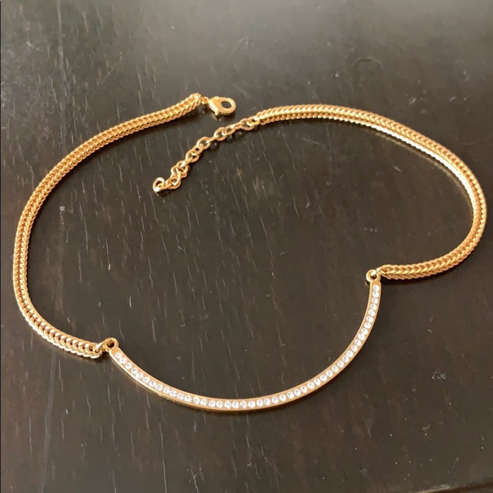 Vita Fede rose gold and diamond collar necklace